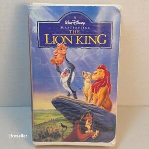 The Lion King VHS W/Clamshell Walt Disney Masterpiece
